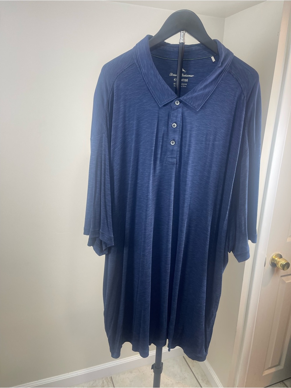 Tommy Bahama Navy Short-Sleeve Polo